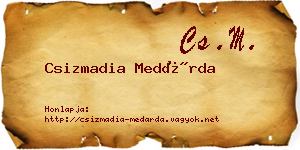 Csizmadia Medárda névjegykártya